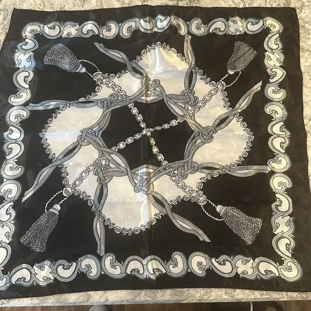 ✨ Bundle of 3 Silky Scarf Handkerchief Bandannas - 19” x 19”